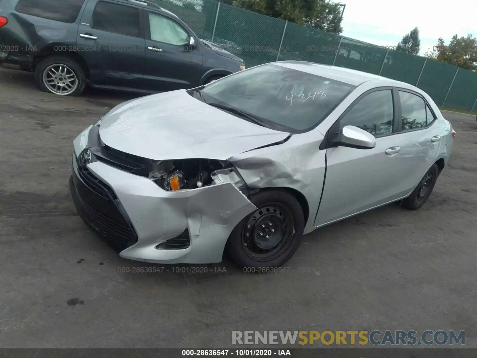 2 Photograph of a damaged car 2T1BURHE2KC174291 TOYOTA COROLLA 2019