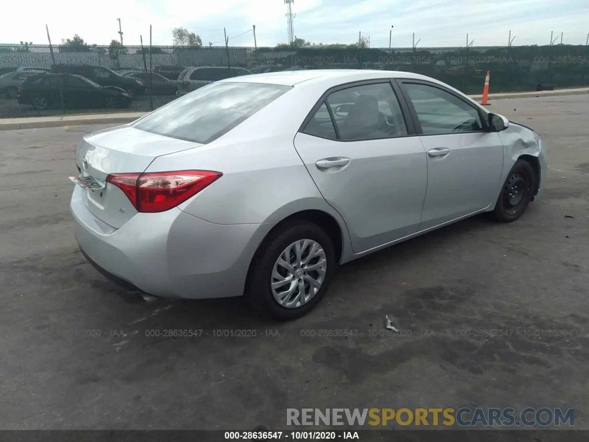 4 Photograph of a damaged car 2T1BURHE2KC174291 TOYOTA COROLLA 2019