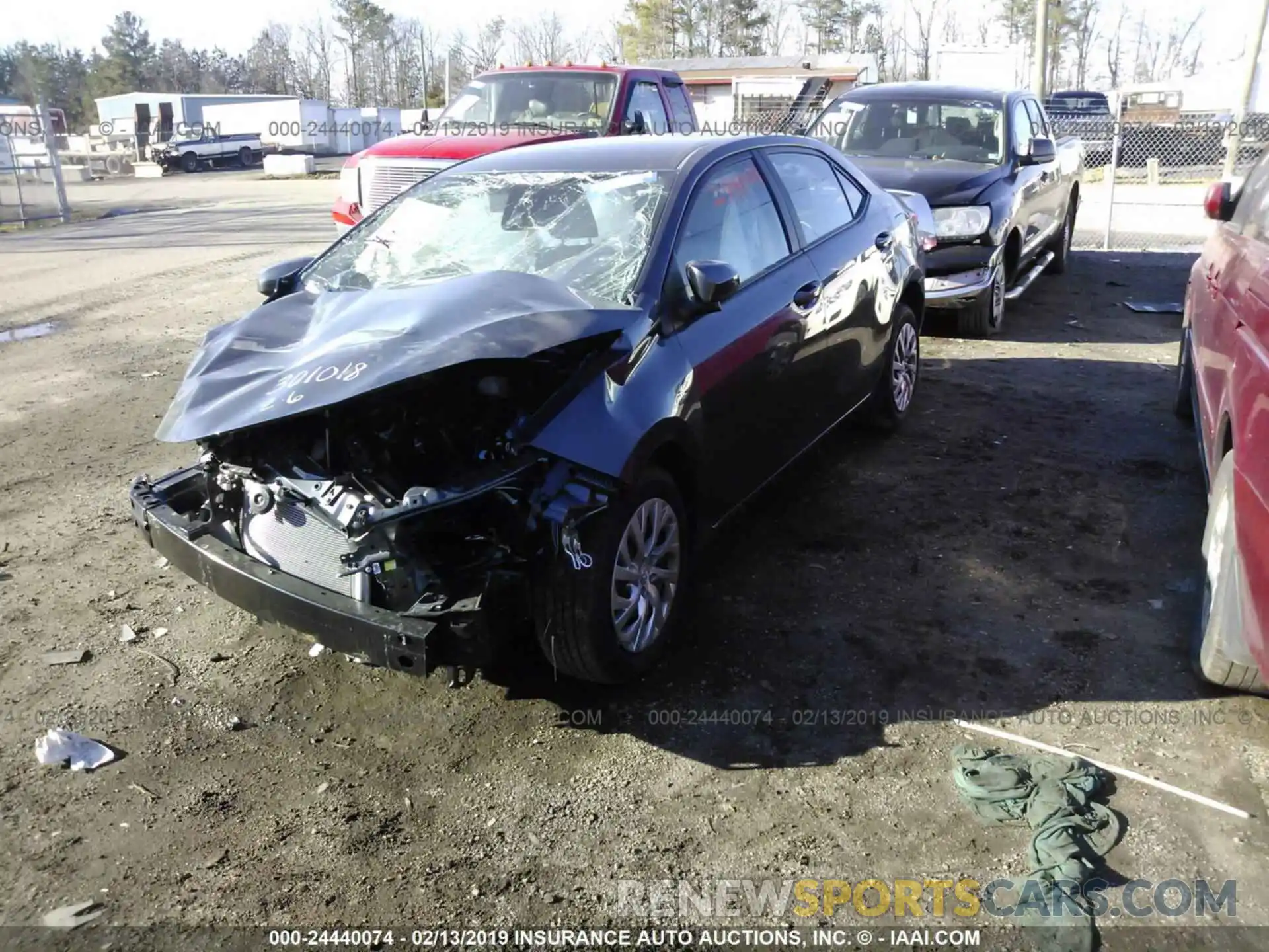 2 Photograph of a damaged car 2T1BURHE2KC174856 TOYOTA COROLLA 2019