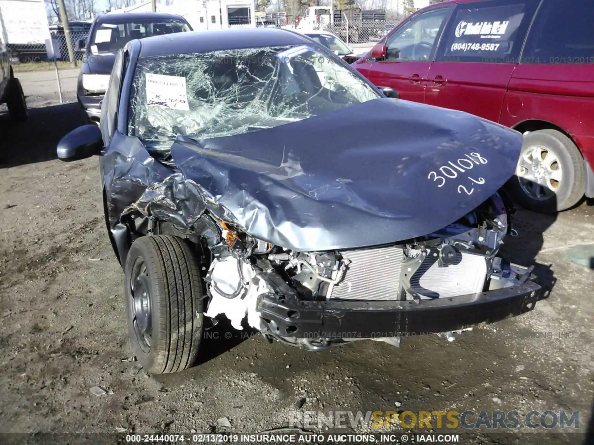 6 Photograph of a damaged car 2T1BURHE2KC174856 TOYOTA COROLLA 2019