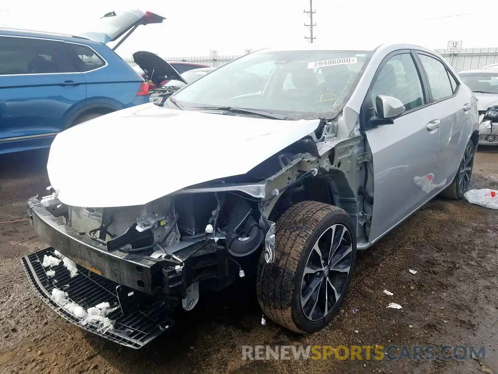 2 Photograph of a damaged car 2T1BURHE2KC175862 TOYOTA COROLLA 2019