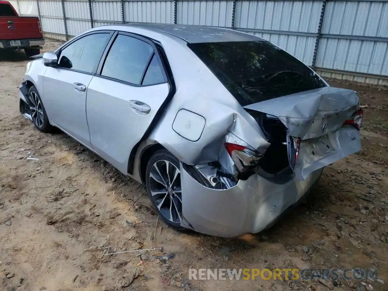 3 Photograph of a damaged car 2T1BURHE2KC176204 TOYOTA COROLLA 2019