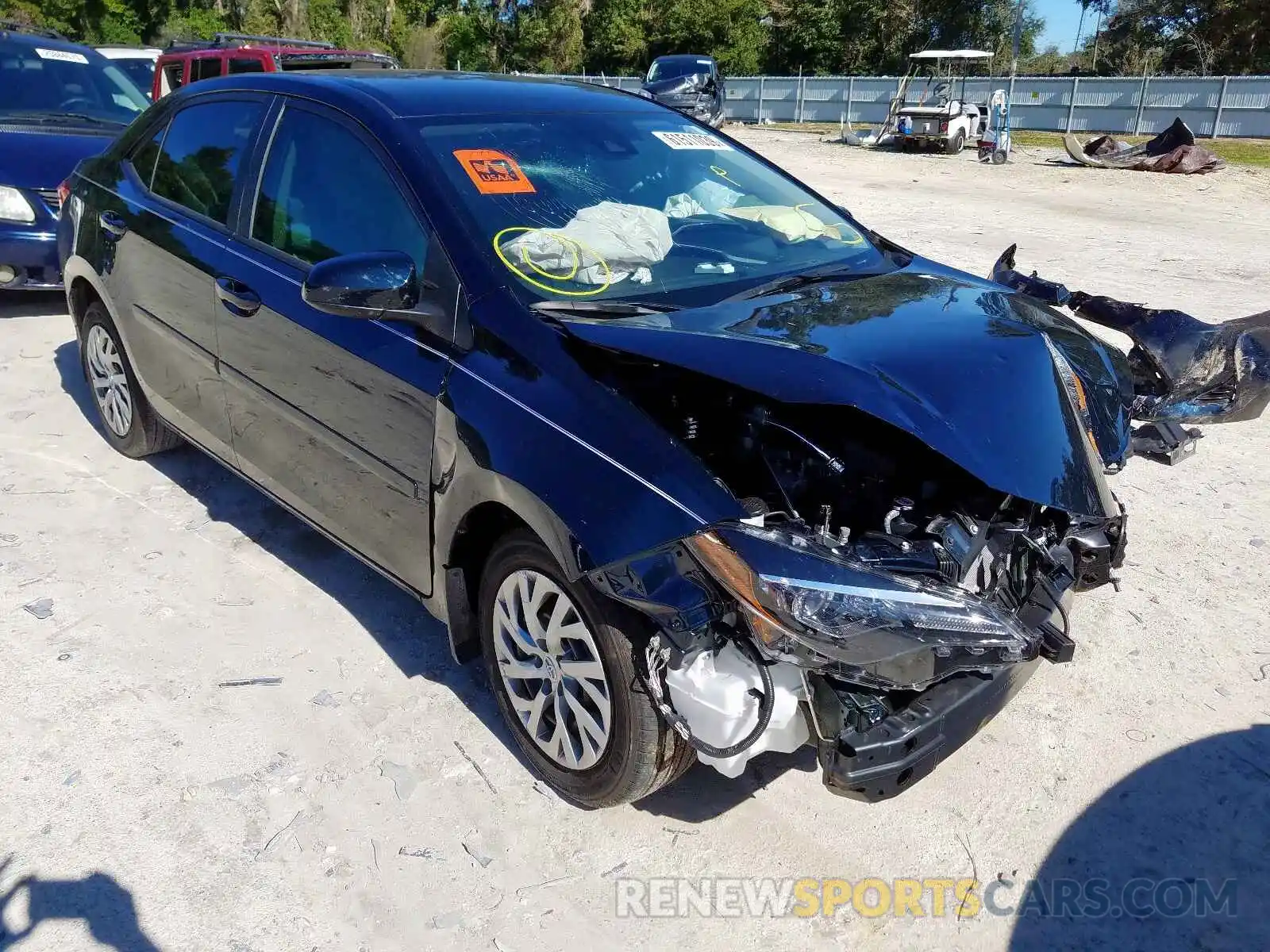 1 Photograph of a damaged car 2T1BURHE2KC176252 TOYOTA COROLLA 2019