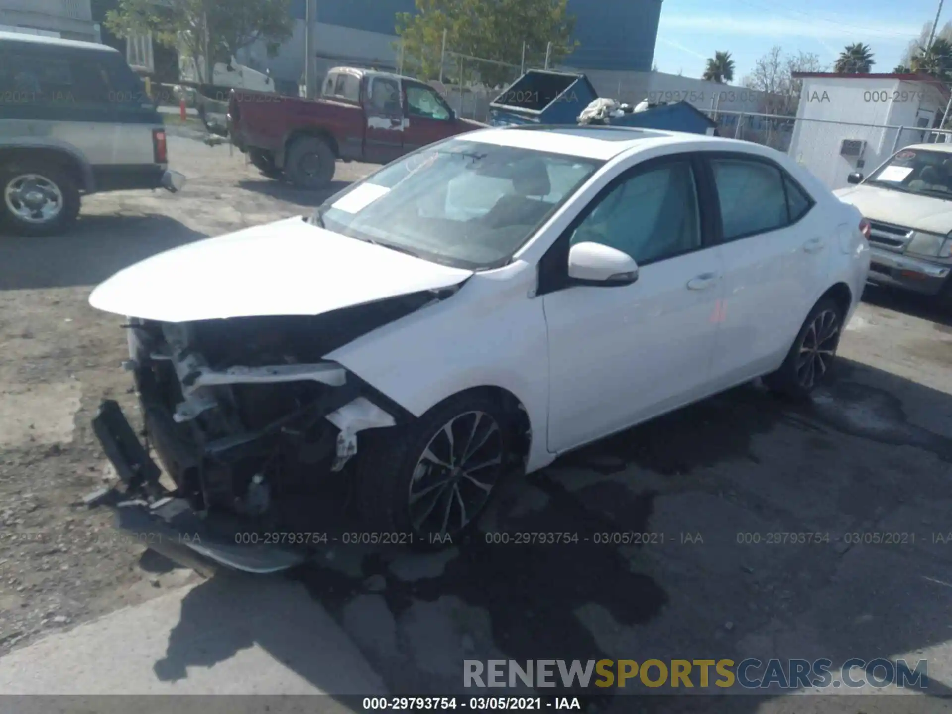 2 Photograph of a damaged car 2T1BURHE2KC177059 TOYOTA COROLLA 2019