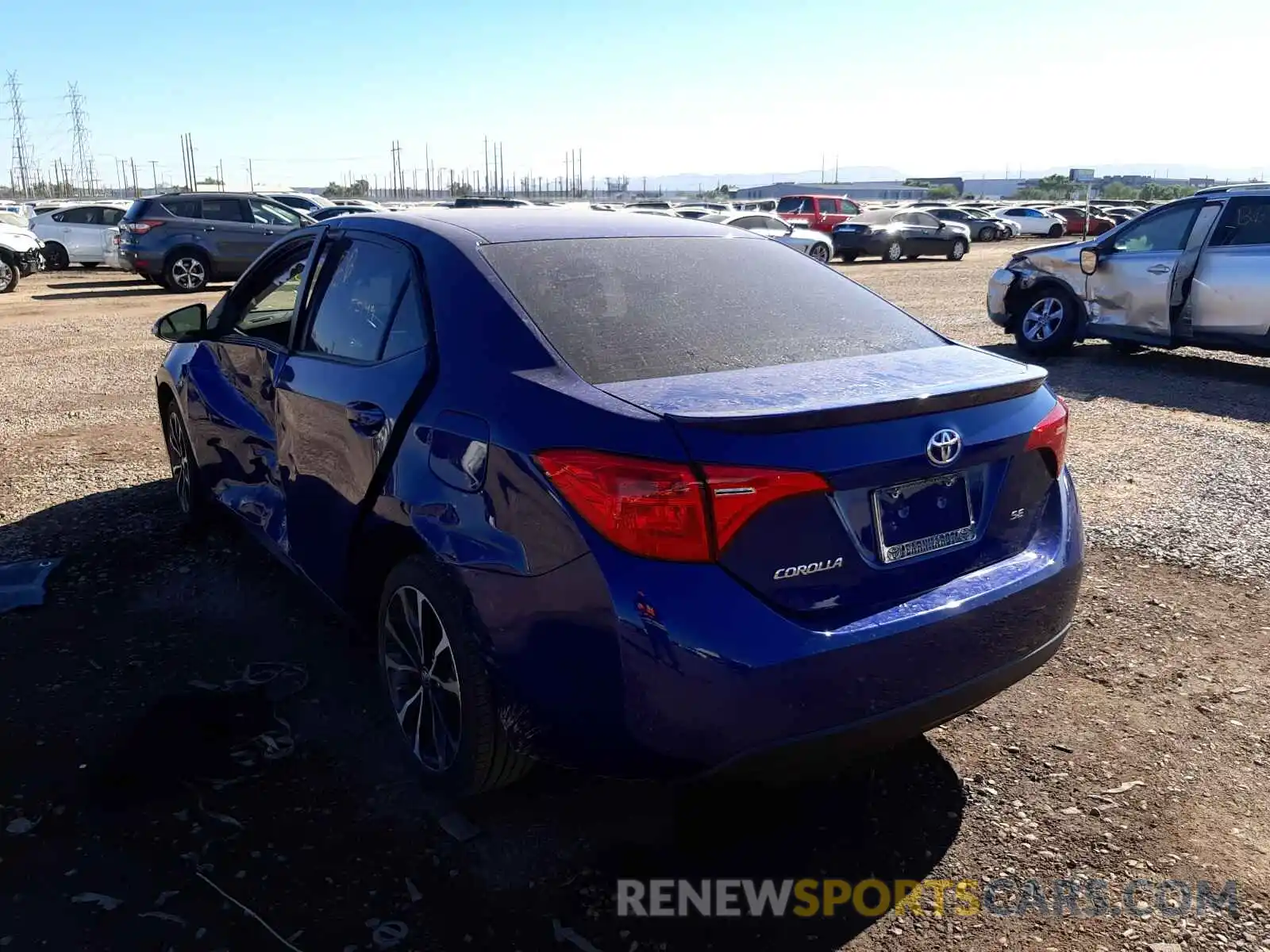 3 Photograph of a damaged car 2T1BURHE2KC177255 TOYOTA COROLLA 2019