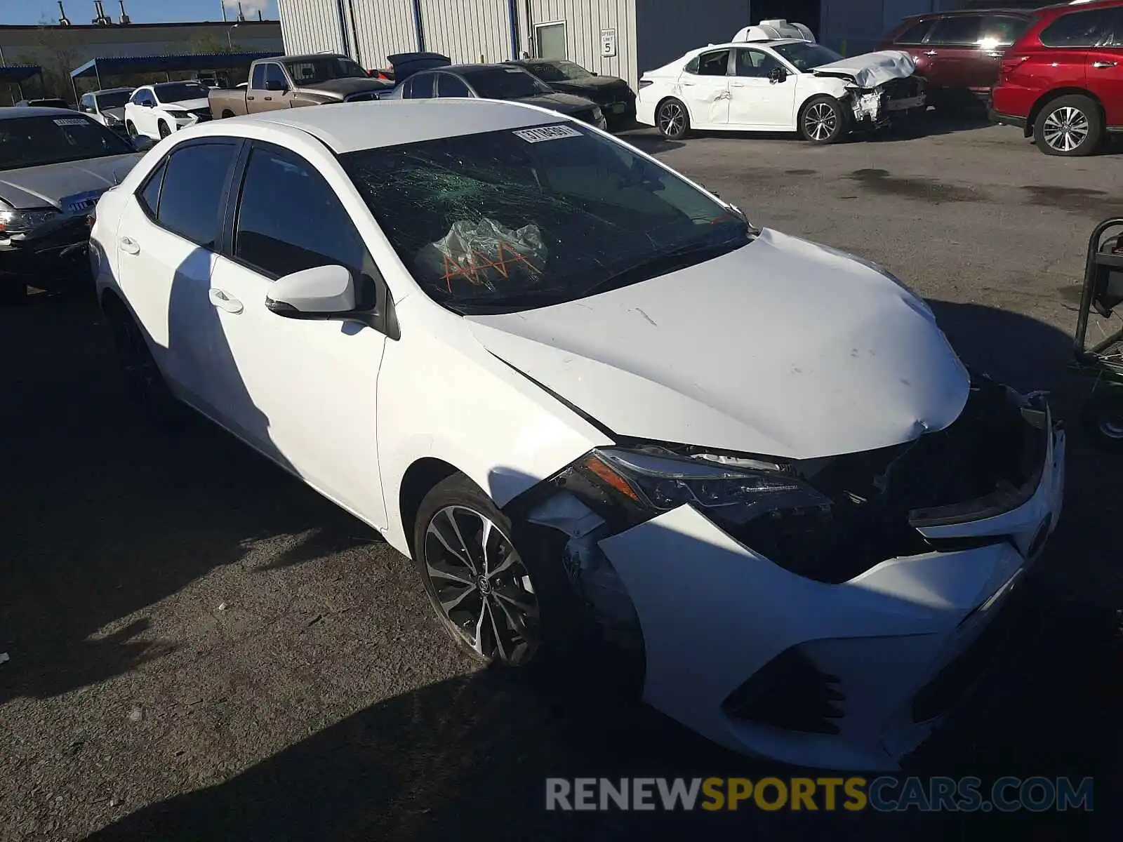 1 Photograph of a damaged car 2T1BURHE2KC177322 TOYOTA COROLLA 2019