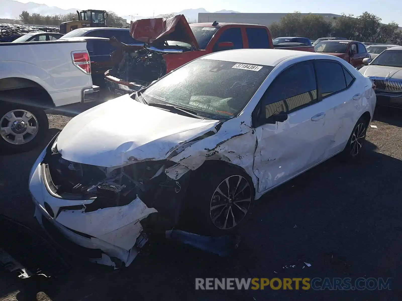 2 Photograph of a damaged car 2T1BURHE2KC177322 TOYOTA COROLLA 2019