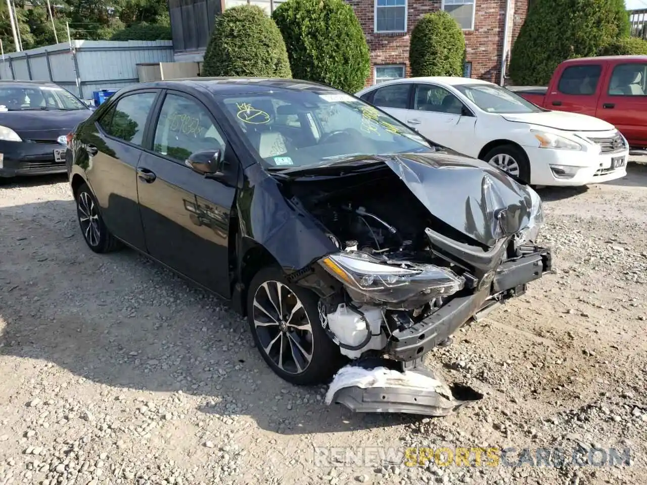 1 Photograph of a damaged car 2T1BURHE2KC177496 TOYOTA COROLLA 2019