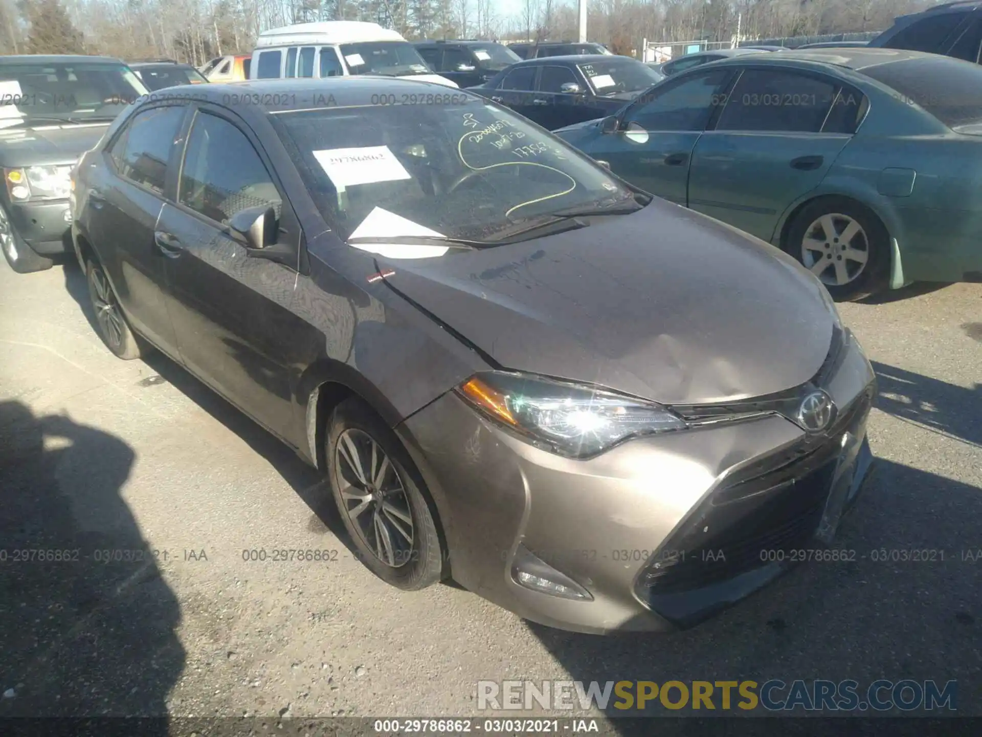 1 Photograph of a damaged car 2T1BURHE2KC177563 TOYOTA COROLLA 2019