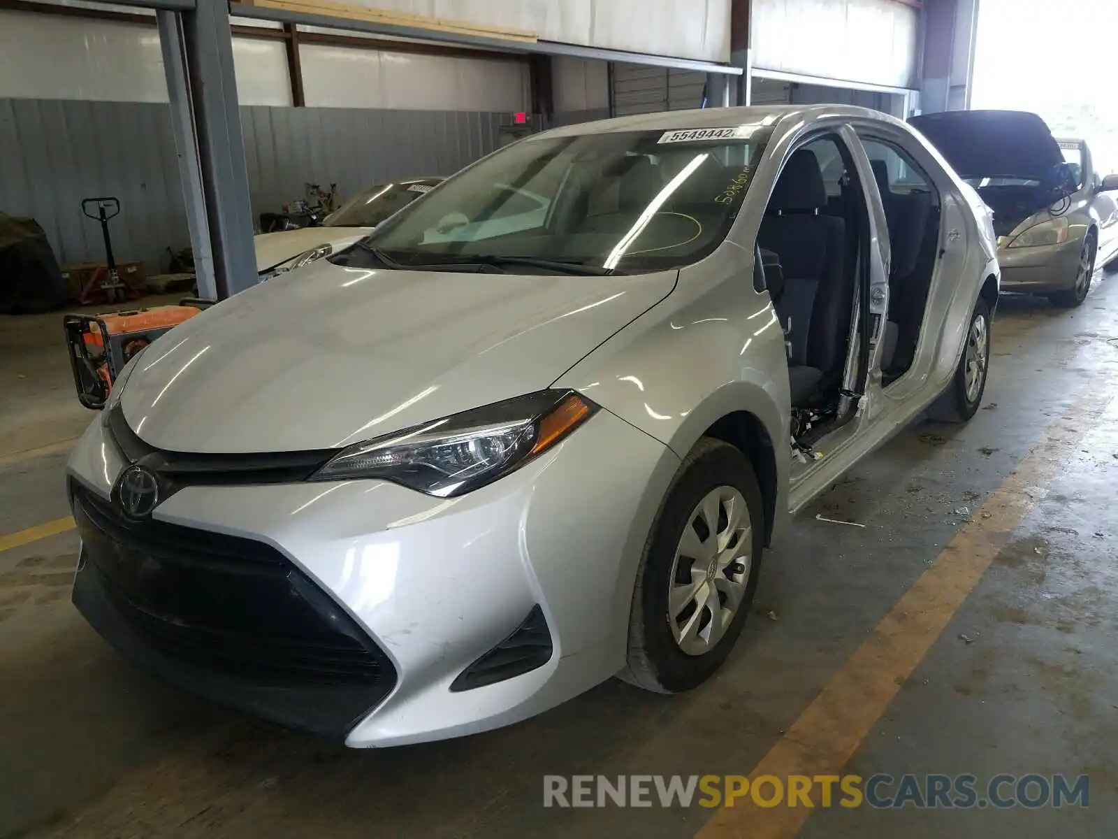 2 Photograph of a damaged car 2T1BURHE2KC177773 TOYOTA COROLLA 2019