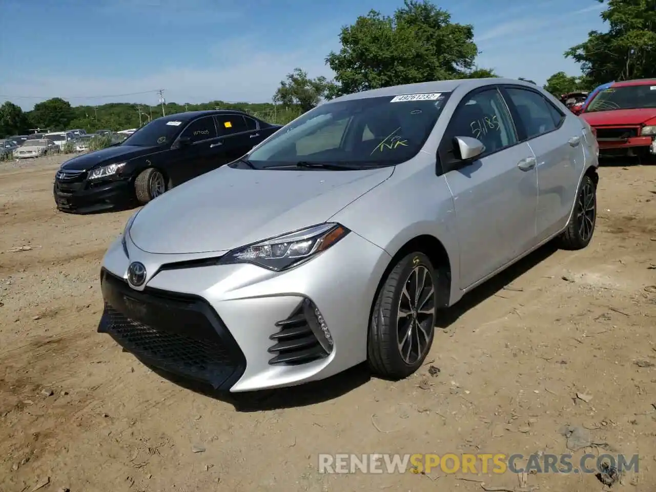 2 Photograph of a damaged car 2T1BURHE2KC178678 TOYOTA COROLLA 2019