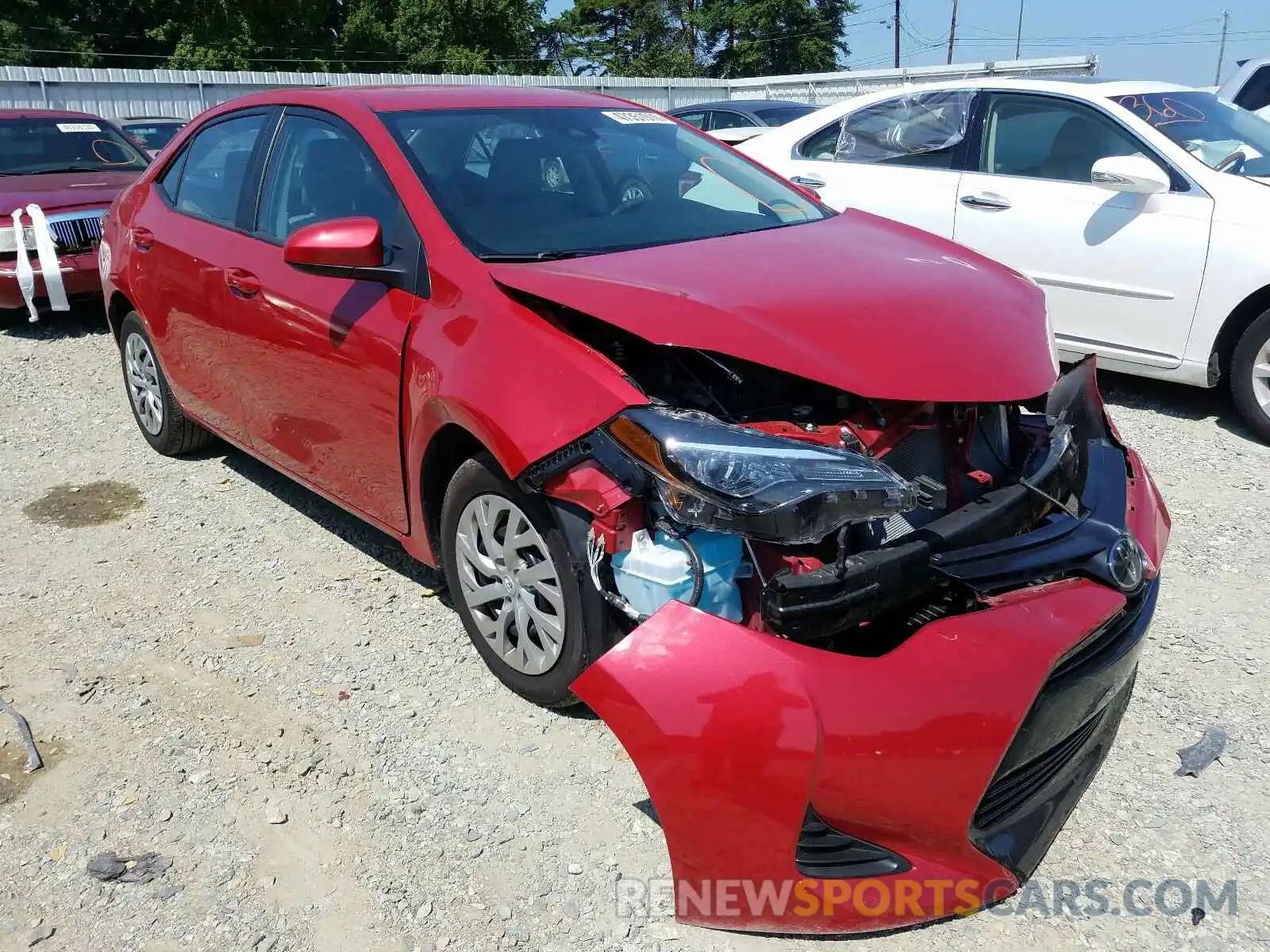 1 Photograph of a damaged car 2T1BURHE2KC179166 TOYOTA COROLLA 2019