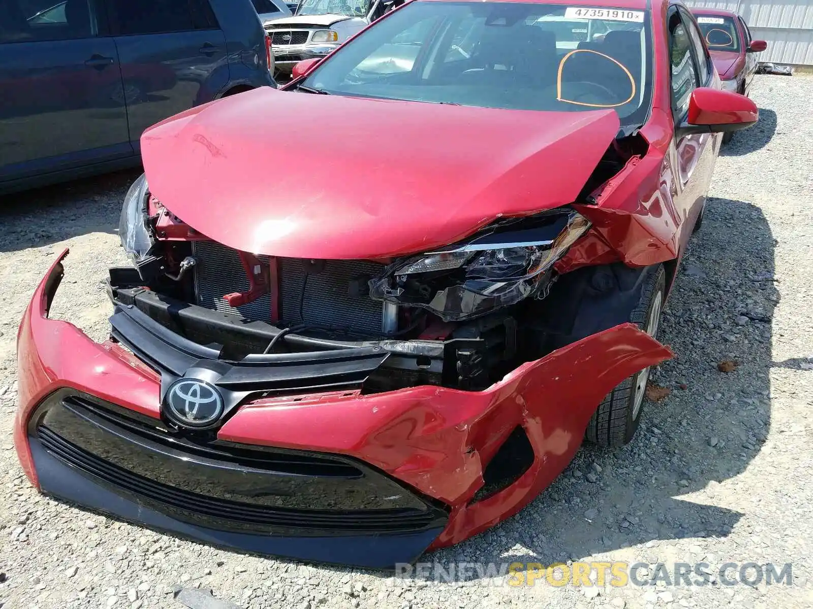 9 Photograph of a damaged car 2T1BURHE2KC179166 TOYOTA COROLLA 2019