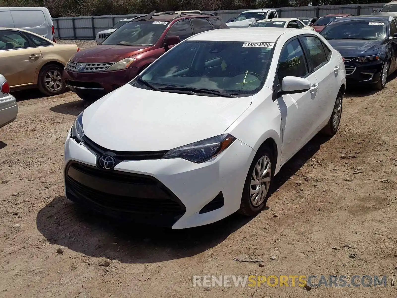 2 Photograph of a damaged car 2T1BURHE2KC179989 TOYOTA COROLLA 2019