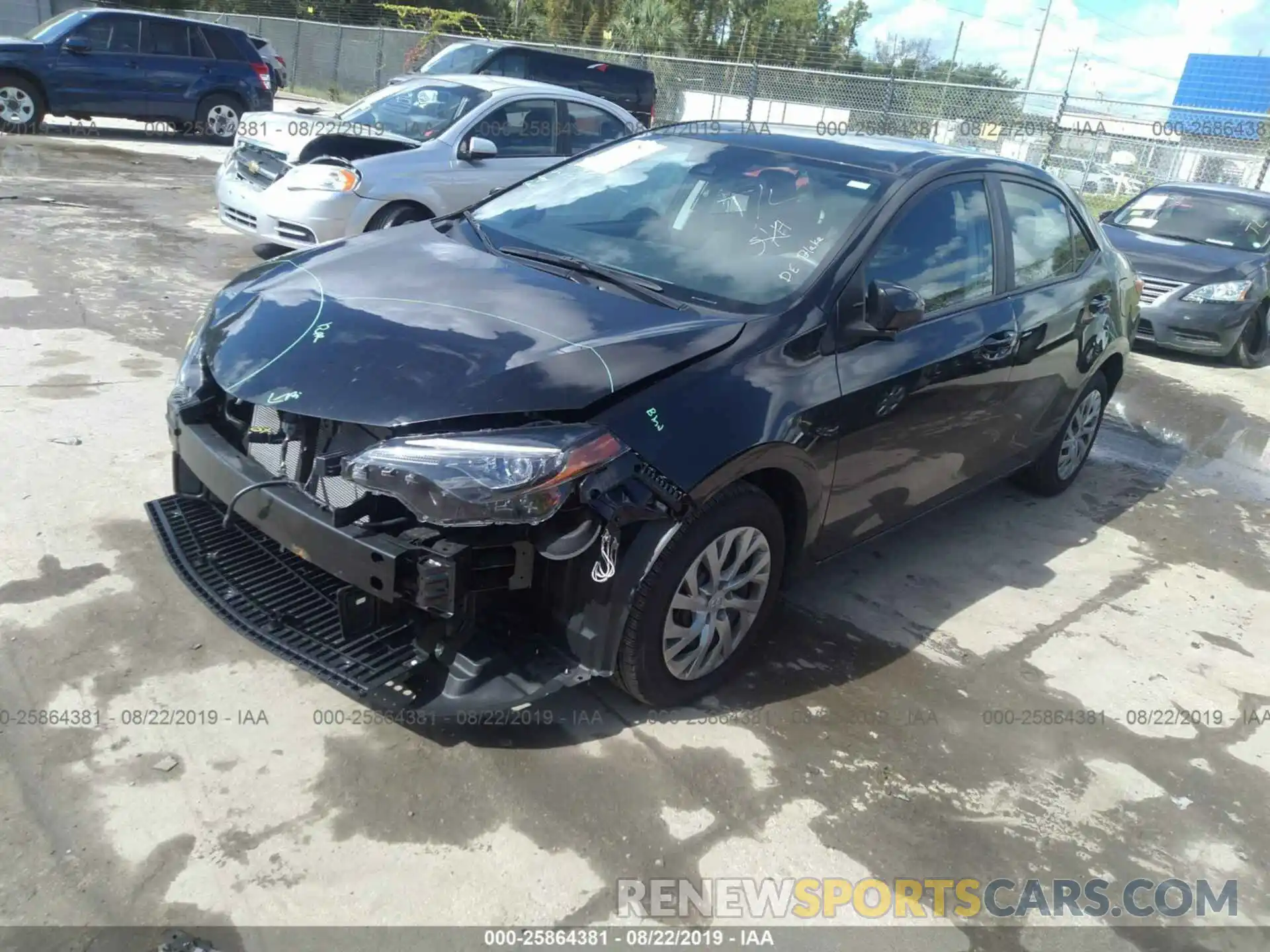 2 Photograph of a damaged car 2T1BURHE2KC180060 TOYOTA COROLLA 2019