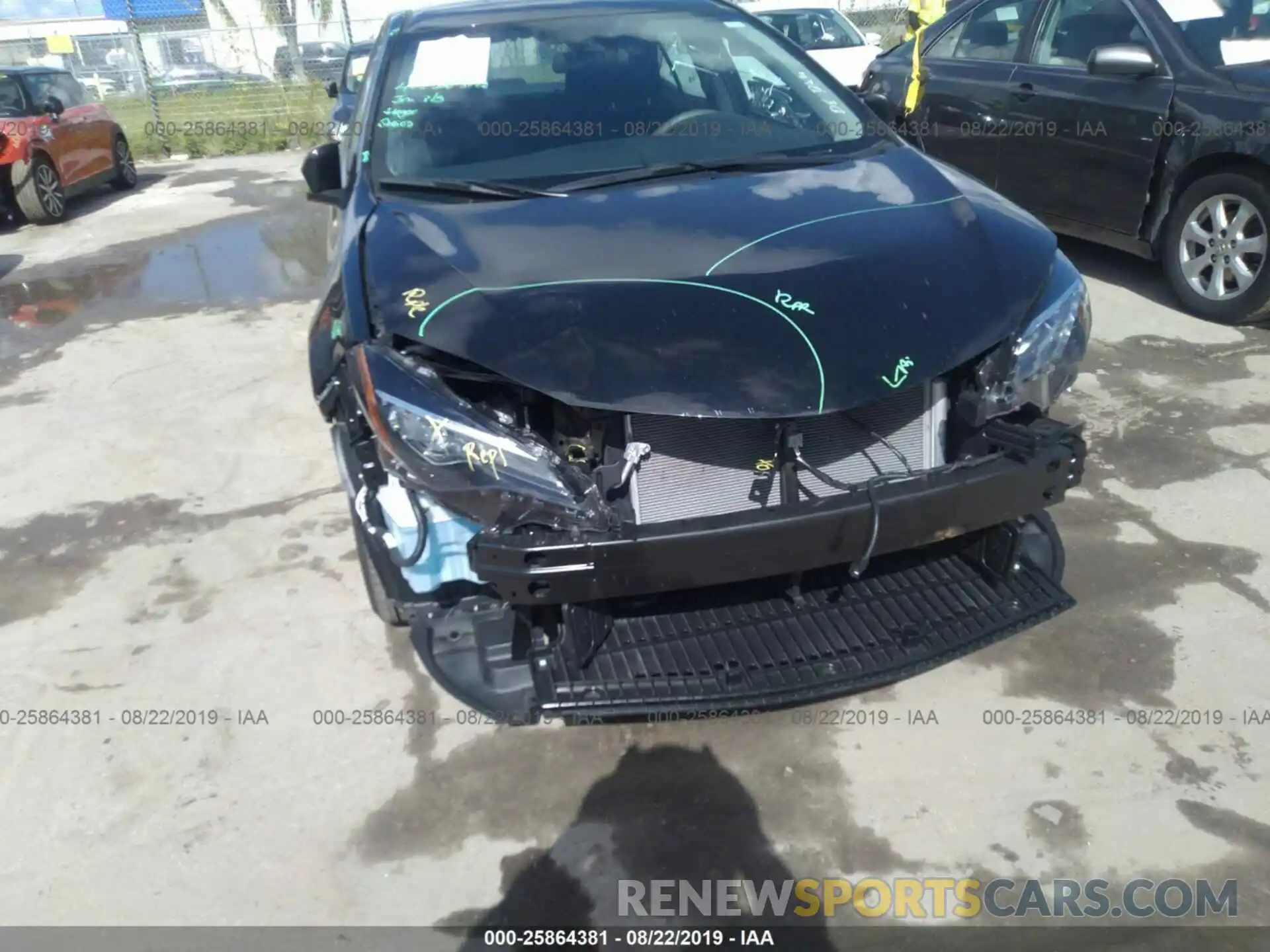 6 Photograph of a damaged car 2T1BURHE2KC180060 TOYOTA COROLLA 2019