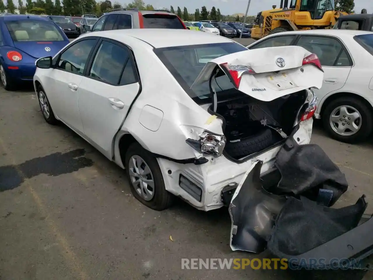 3 Photograph of a damaged car 2T1BURHE2KC180365 TOYOTA COROLLA 2019