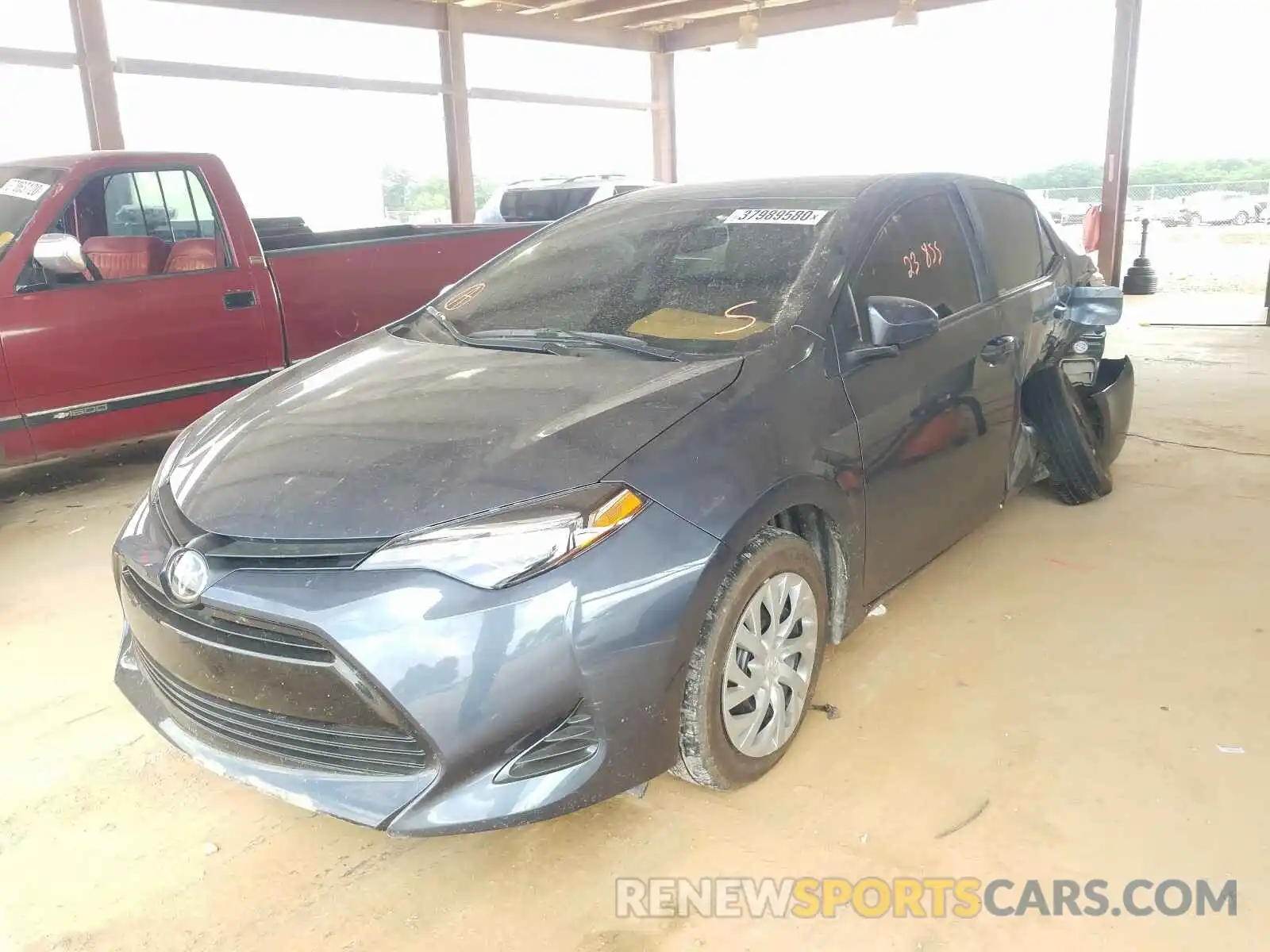 2 Photograph of a damaged car 2T1BURHE2KC181290 TOYOTA COROLLA 2019