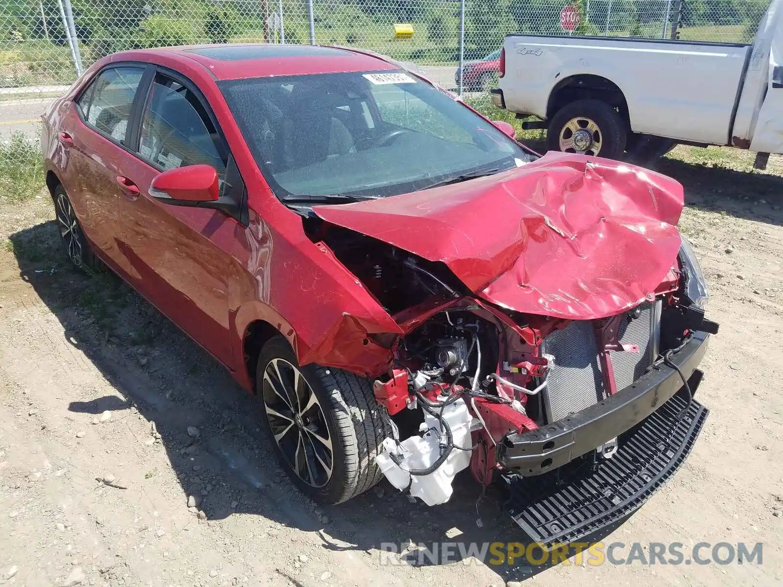 1 Photograph of a damaged car 2T1BURHE2KC181449 TOYOTA COROLLA 2019