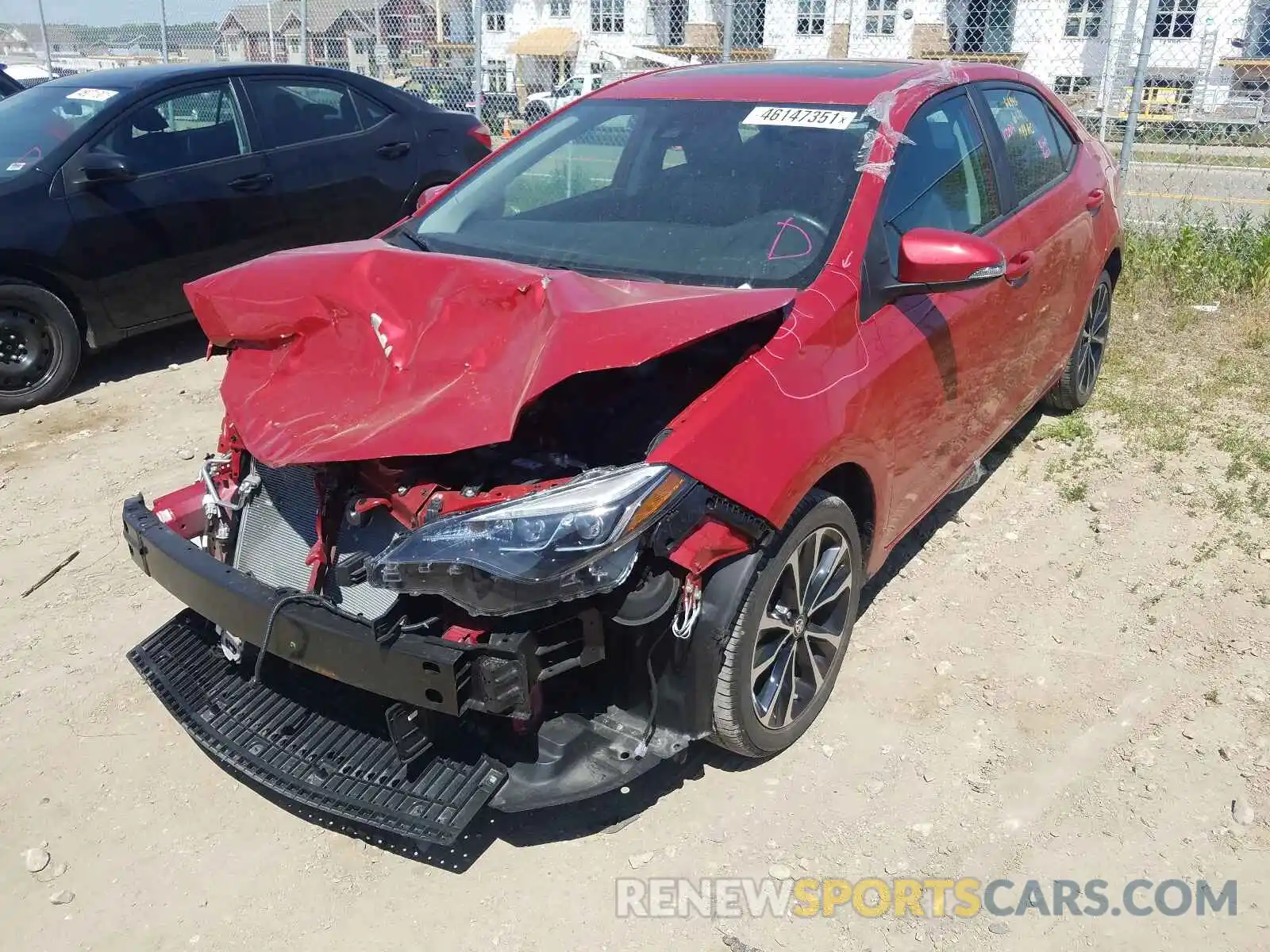 2 Photograph of a damaged car 2T1BURHE2KC181449 TOYOTA COROLLA 2019
