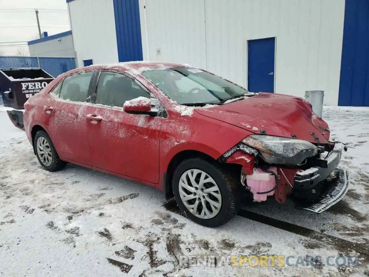 1 Photograph of a damaged car 2T1BURHE2KC181502 TOYOTA COROLLA 2019