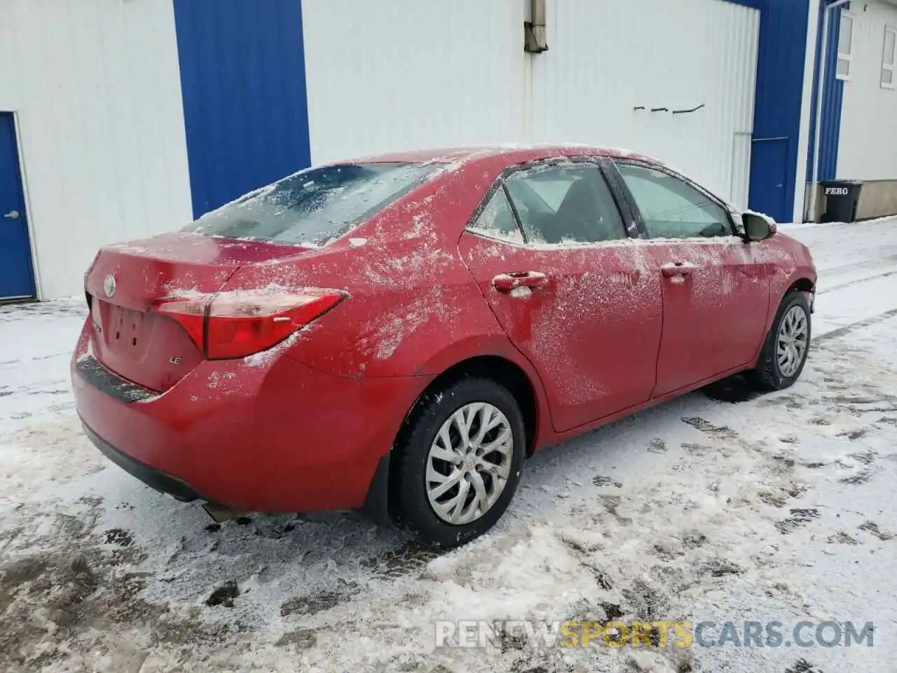 4 Photograph of a damaged car 2T1BURHE2KC181502 TOYOTA COROLLA 2019