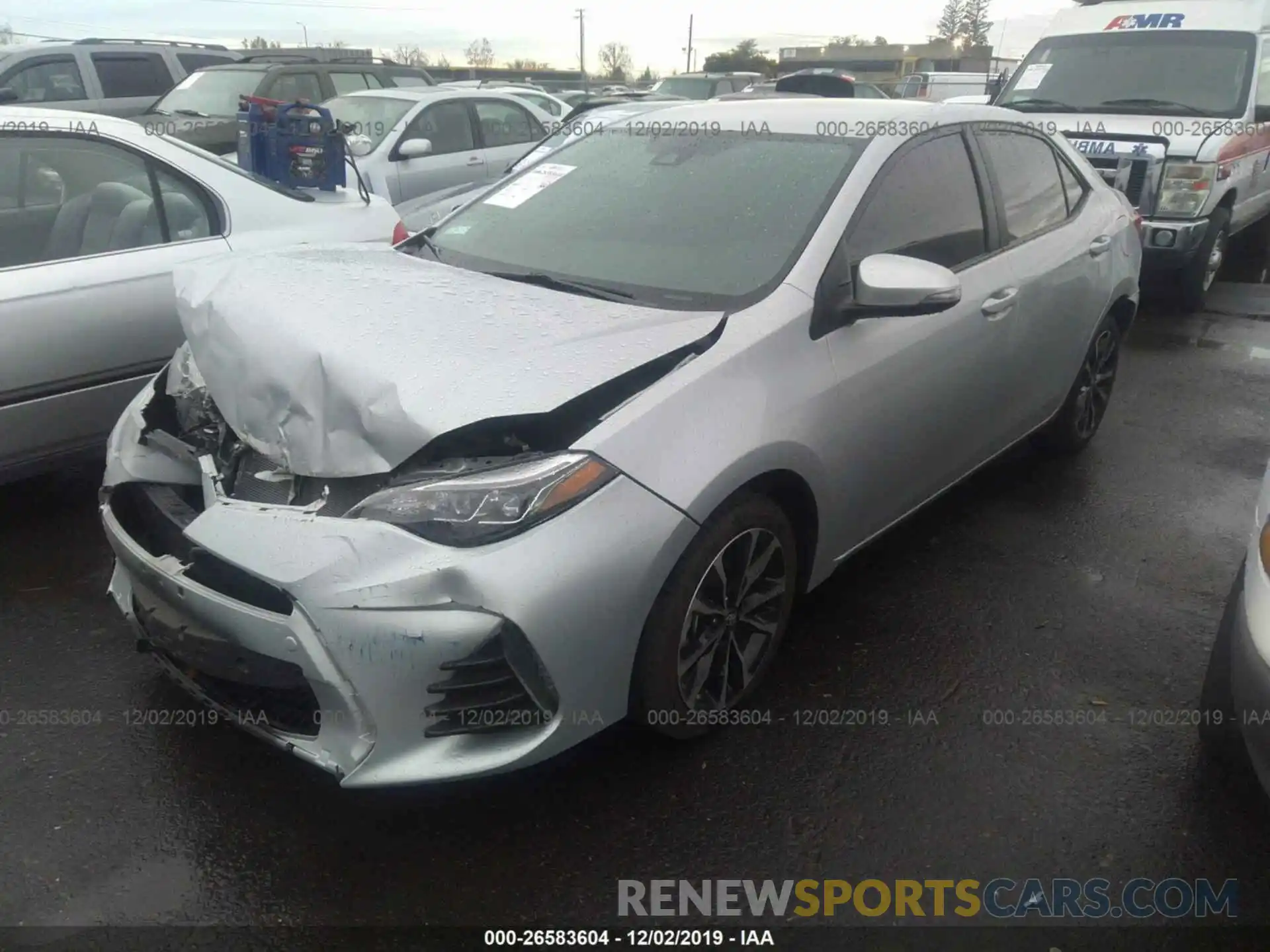 2 Photograph of a damaged car 2T1BURHE2KC181550 TOYOTA COROLLA 2019