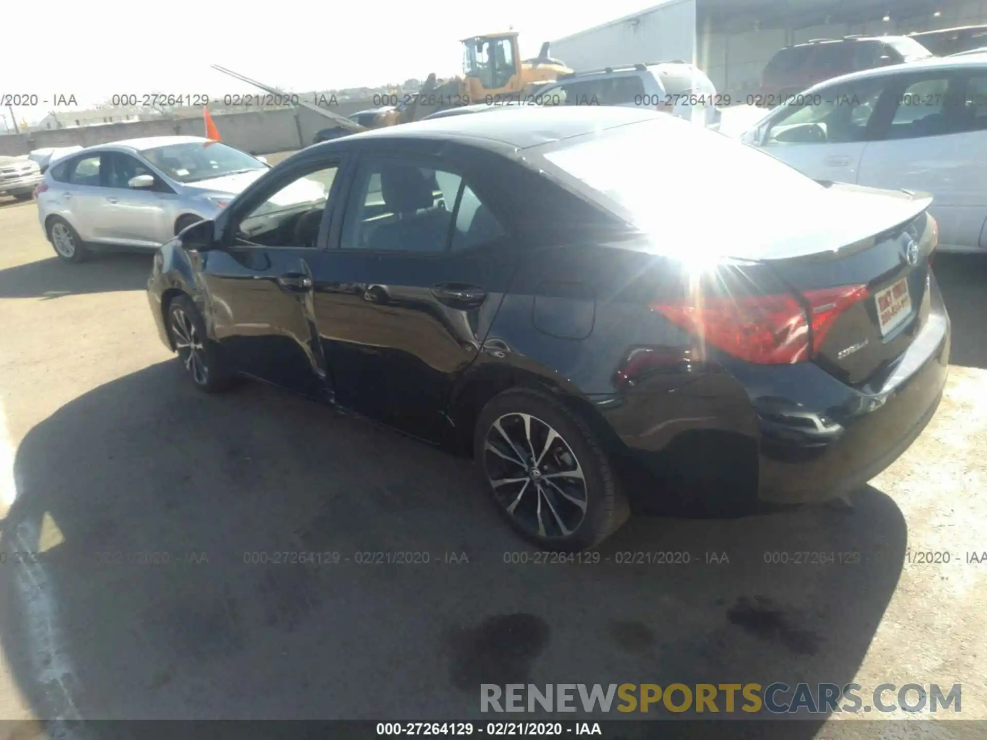 3 Photograph of a damaged car 2T1BURHE2KC181595 TOYOTA COROLLA 2019