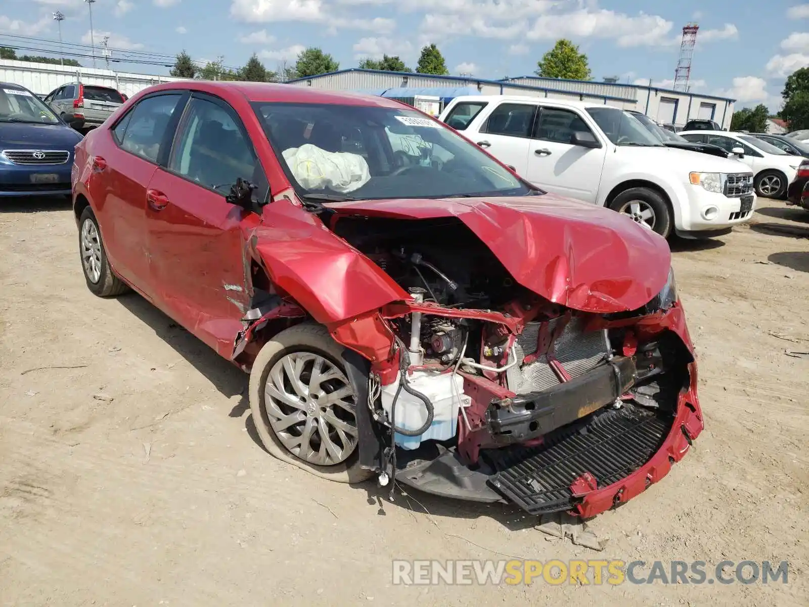 1 Photograph of a damaged car 2T1BURHE2KC181810 TOYOTA COROLLA 2019