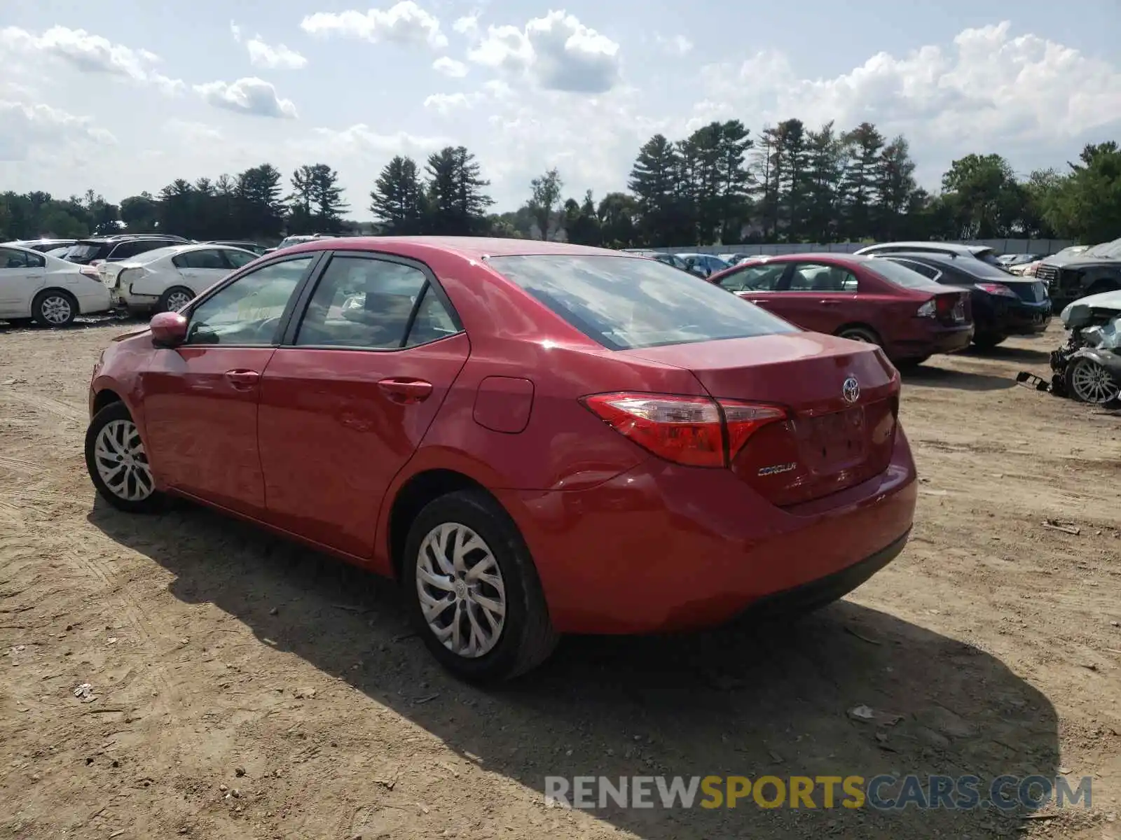 3 Photograph of a damaged car 2T1BURHE2KC181810 TOYOTA COROLLA 2019