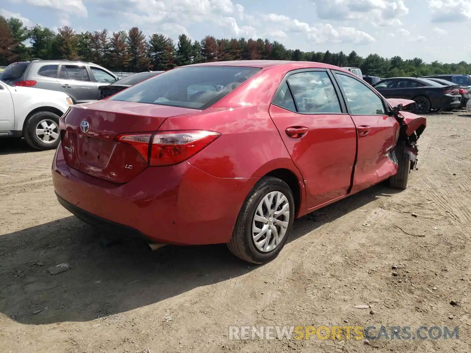 4 Photograph of a damaged car 2T1BURHE2KC181810 TOYOTA COROLLA 2019