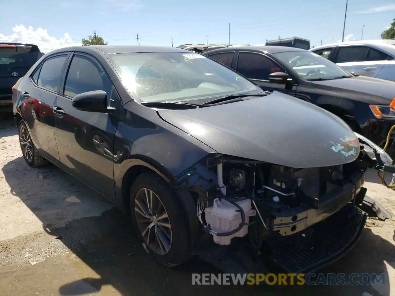 1 Photograph of a damaged car 2T1BURHE2KC181905 TOYOTA COROLLA 2019