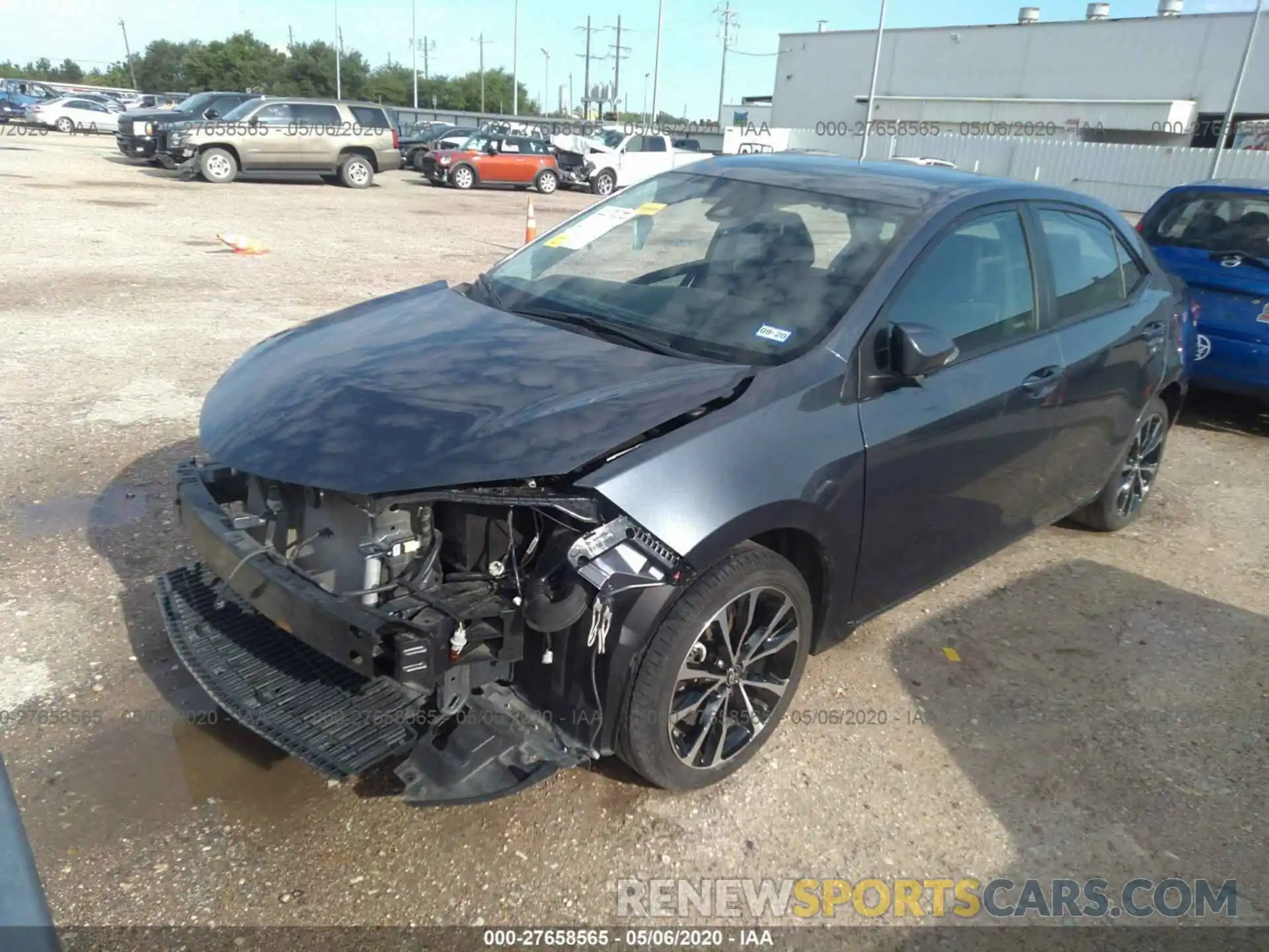 2 Photograph of a damaged car 2T1BURHE2KC182567 TOYOTA COROLLA 2019