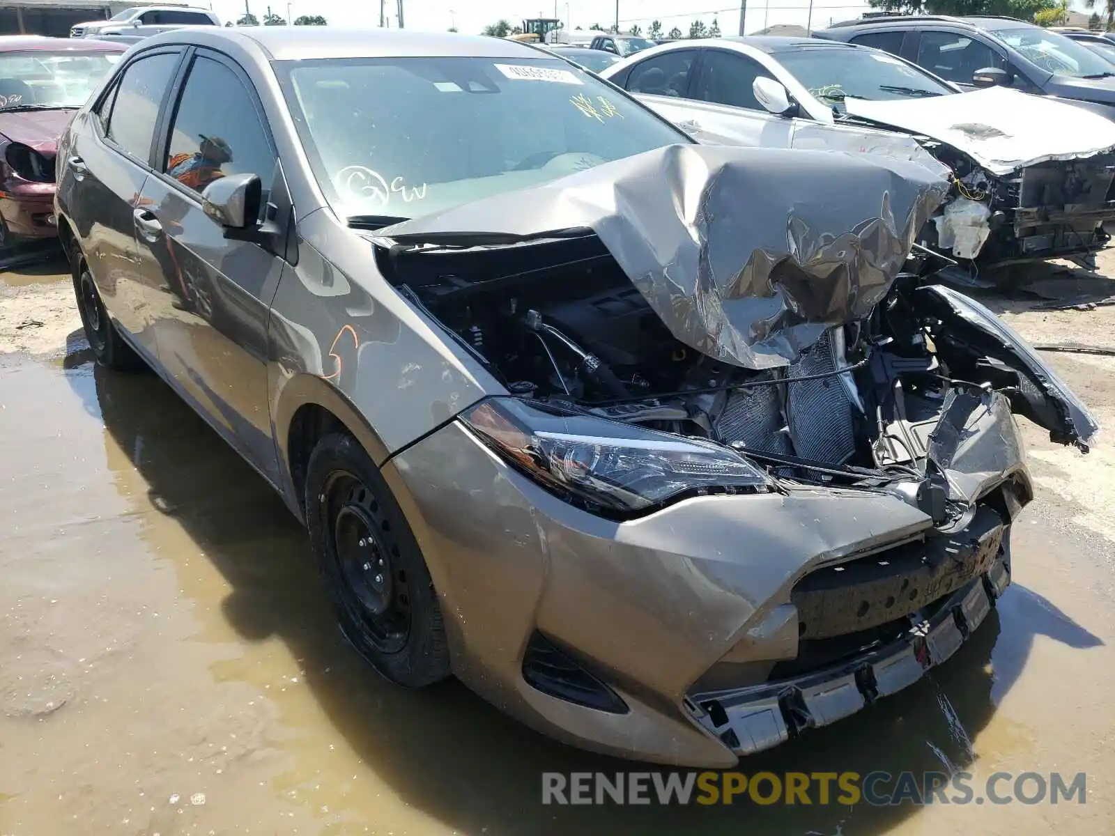 1 Photograph of a damaged car 2T1BURHE2KC183492 TOYOTA COROLLA 2019