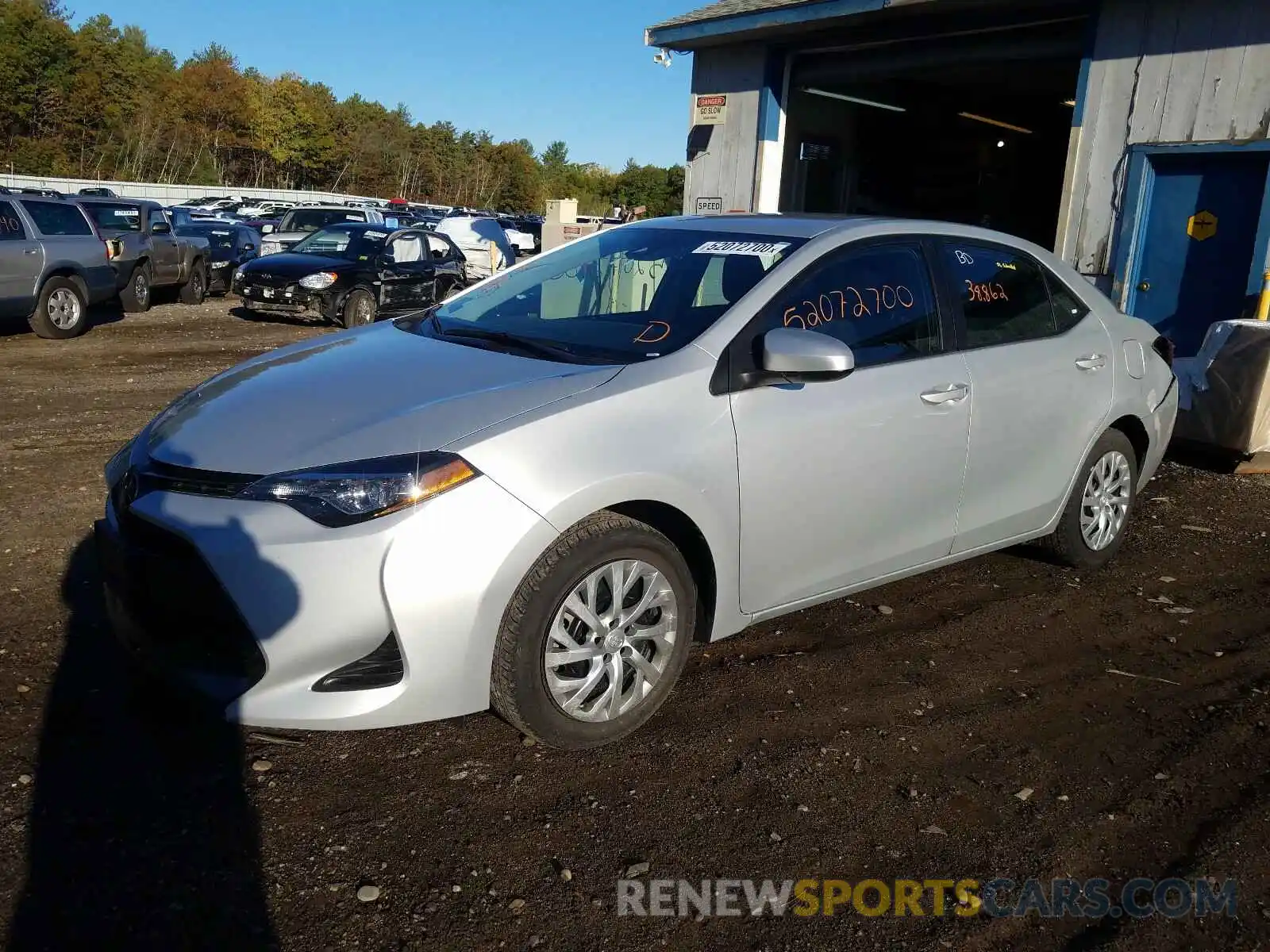 2 Photograph of a damaged car 2T1BURHE2KC183797 TOYOTA COROLLA 2019