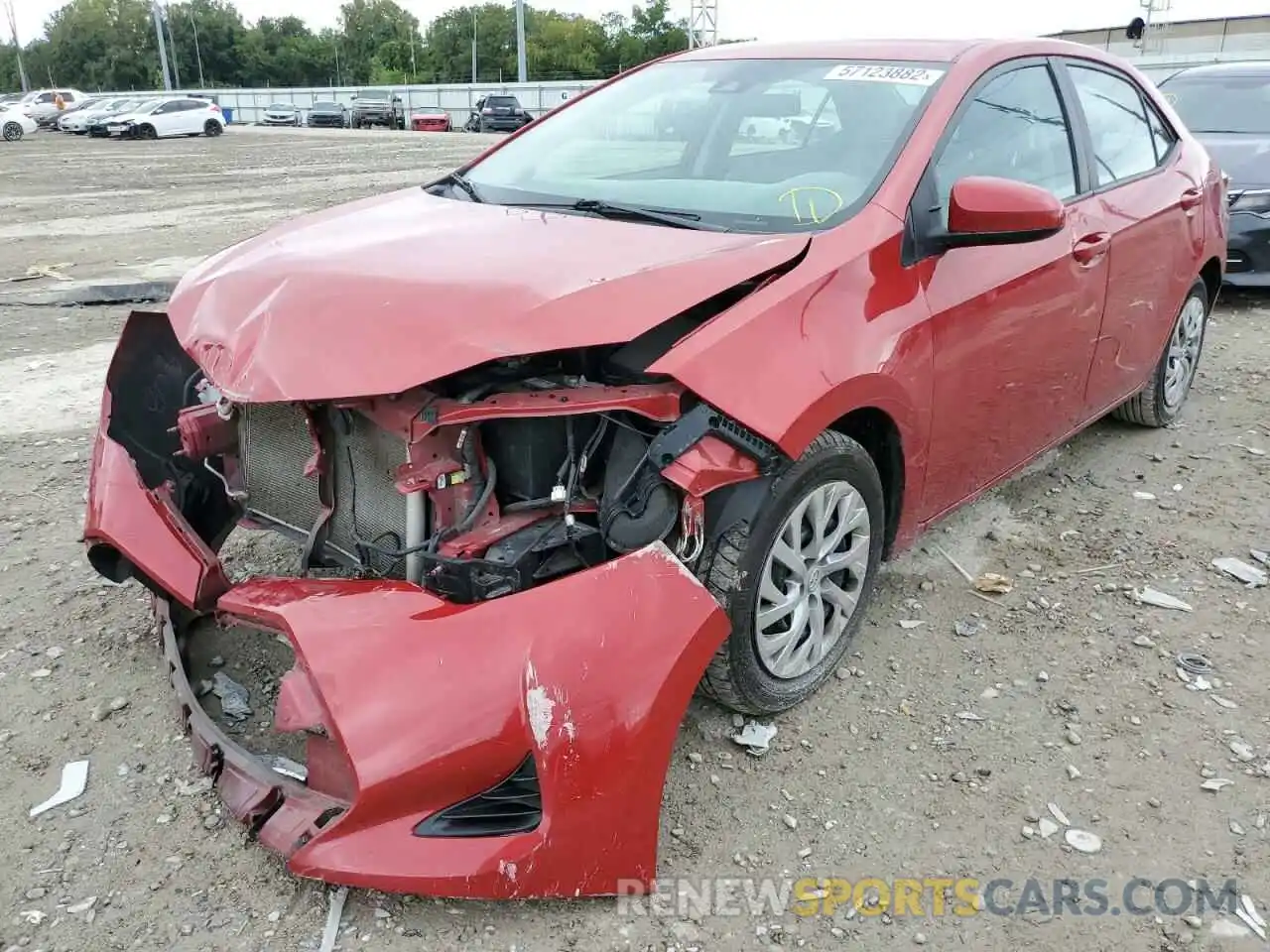 2 Photograph of a damaged car 2T1BURHE2KC185310 TOYOTA COROLLA 2019