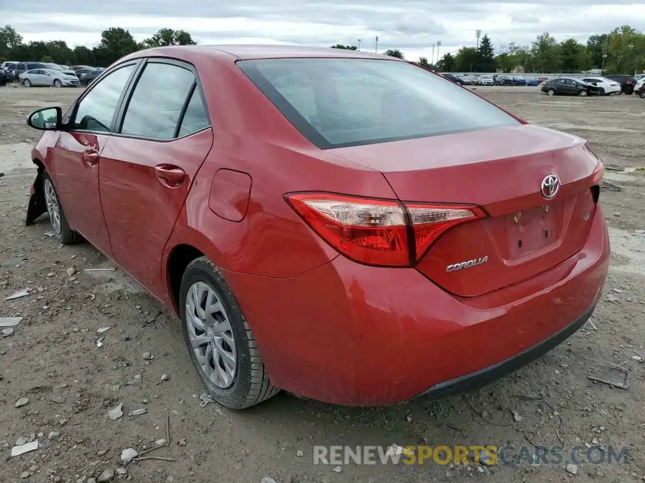 3 Photograph of a damaged car 2T1BURHE2KC185310 TOYOTA COROLLA 2019