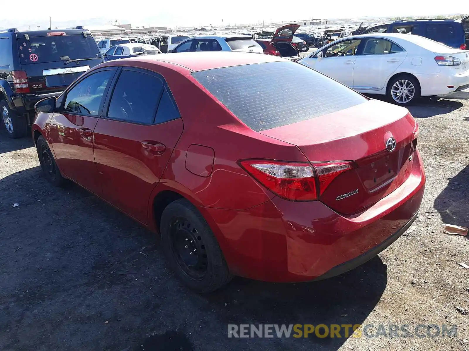 3 Photograph of a damaged car 2T1BURHE2KC185386 TOYOTA COROLLA 2019