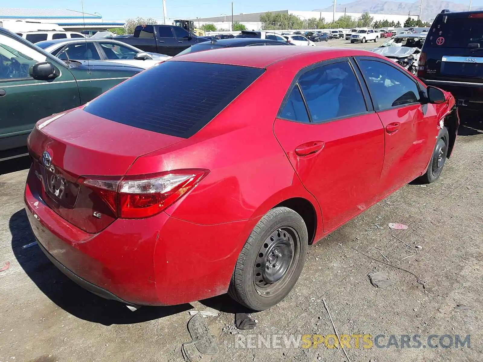 4 Photograph of a damaged car 2T1BURHE2KC185386 TOYOTA COROLLA 2019