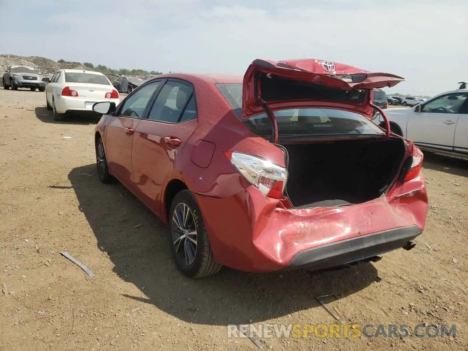 3 Photograph of a damaged car 2T1BURHE2KC185498 TOYOTA COROLLA 2019