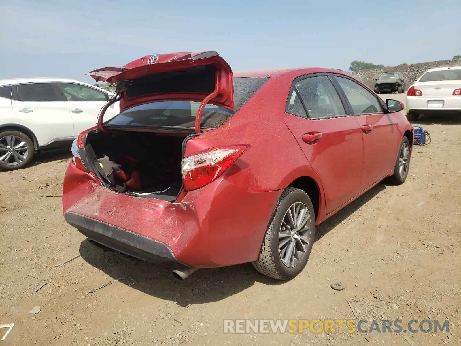 4 Photograph of a damaged car 2T1BURHE2KC185498 TOYOTA COROLLA 2019