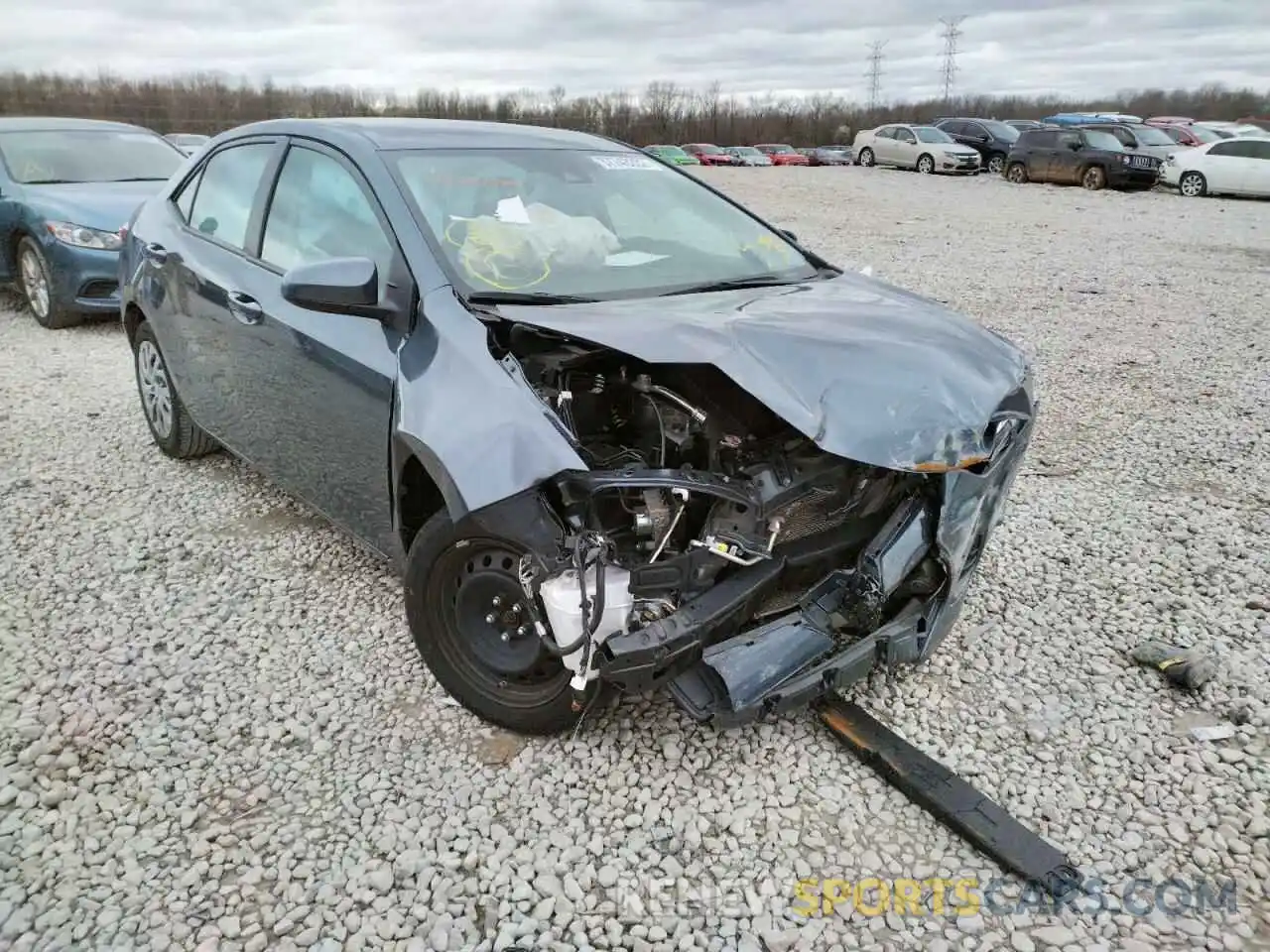 1 Photograph of a damaged car 2T1BURHE2KC185520 TOYOTA COROLLA 2019