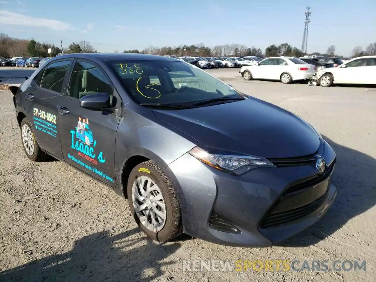 1 Photograph of a damaged car 2T1BURHE2KC185646 TOYOTA COROLLA 2019