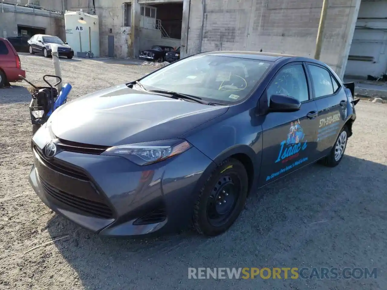 2 Photograph of a damaged car 2T1BURHE2KC185646 TOYOTA COROLLA 2019