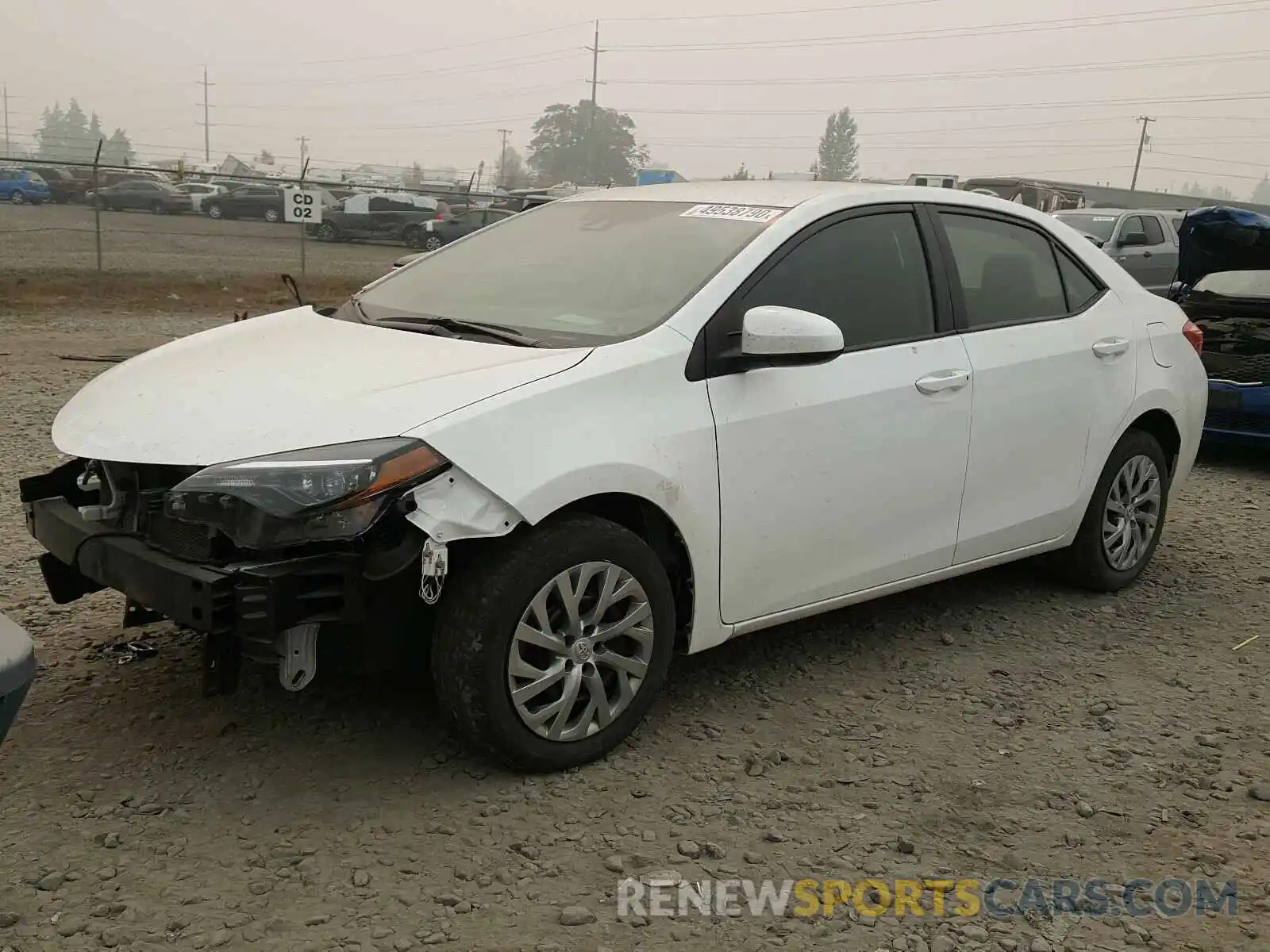 2 Photograph of a damaged car 2T1BURHE2KC185971 TOYOTA COROLLA 2019