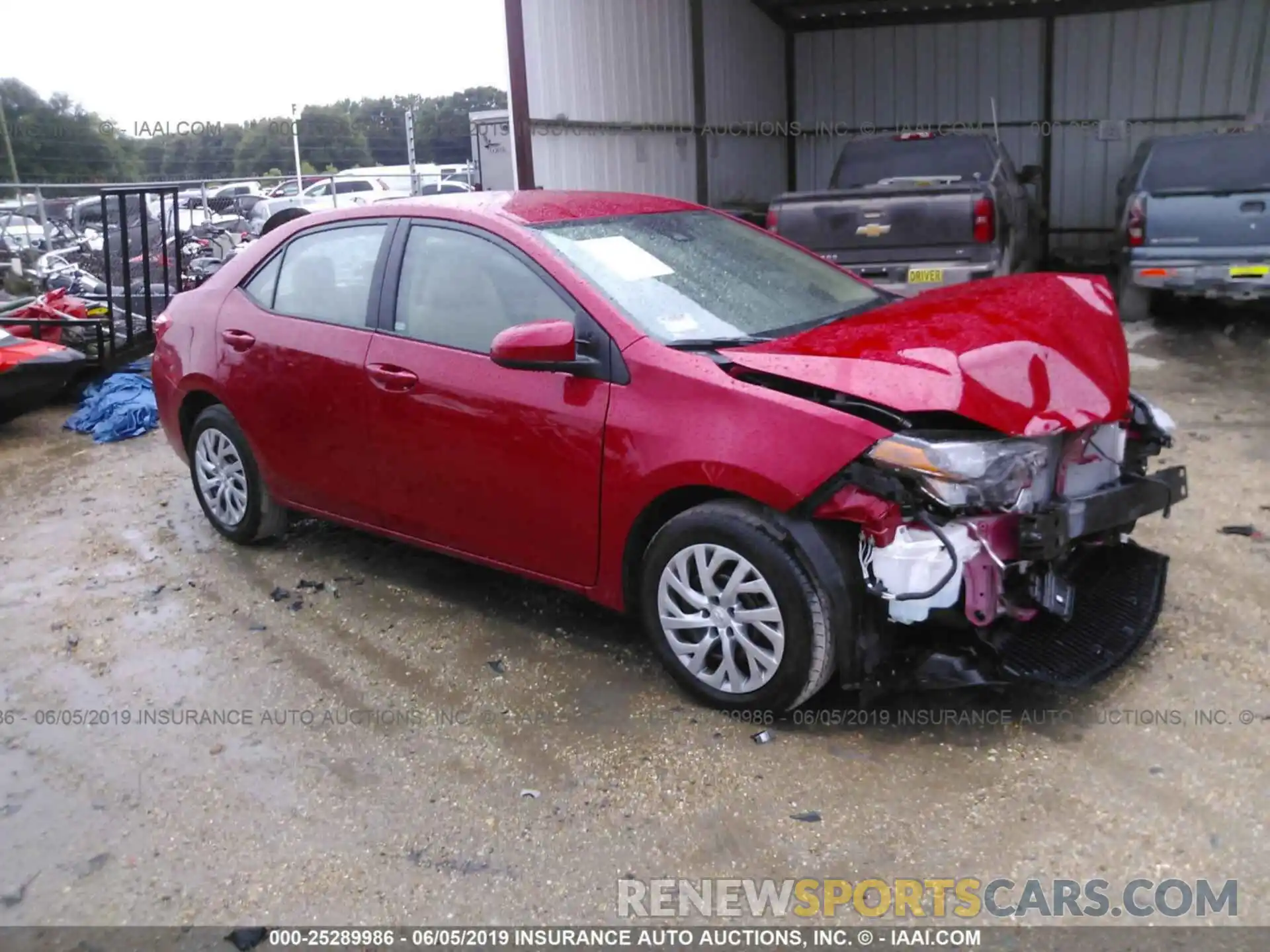 1 Photograph of a damaged car 2T1BURHE2KC186201 TOYOTA COROLLA 2019