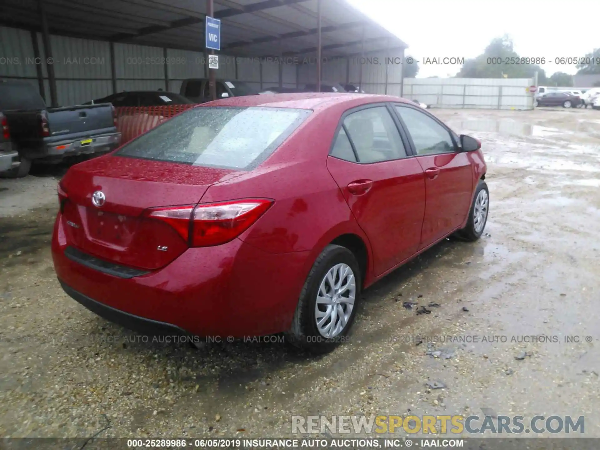 4 Photograph of a damaged car 2T1BURHE2KC186201 TOYOTA COROLLA 2019