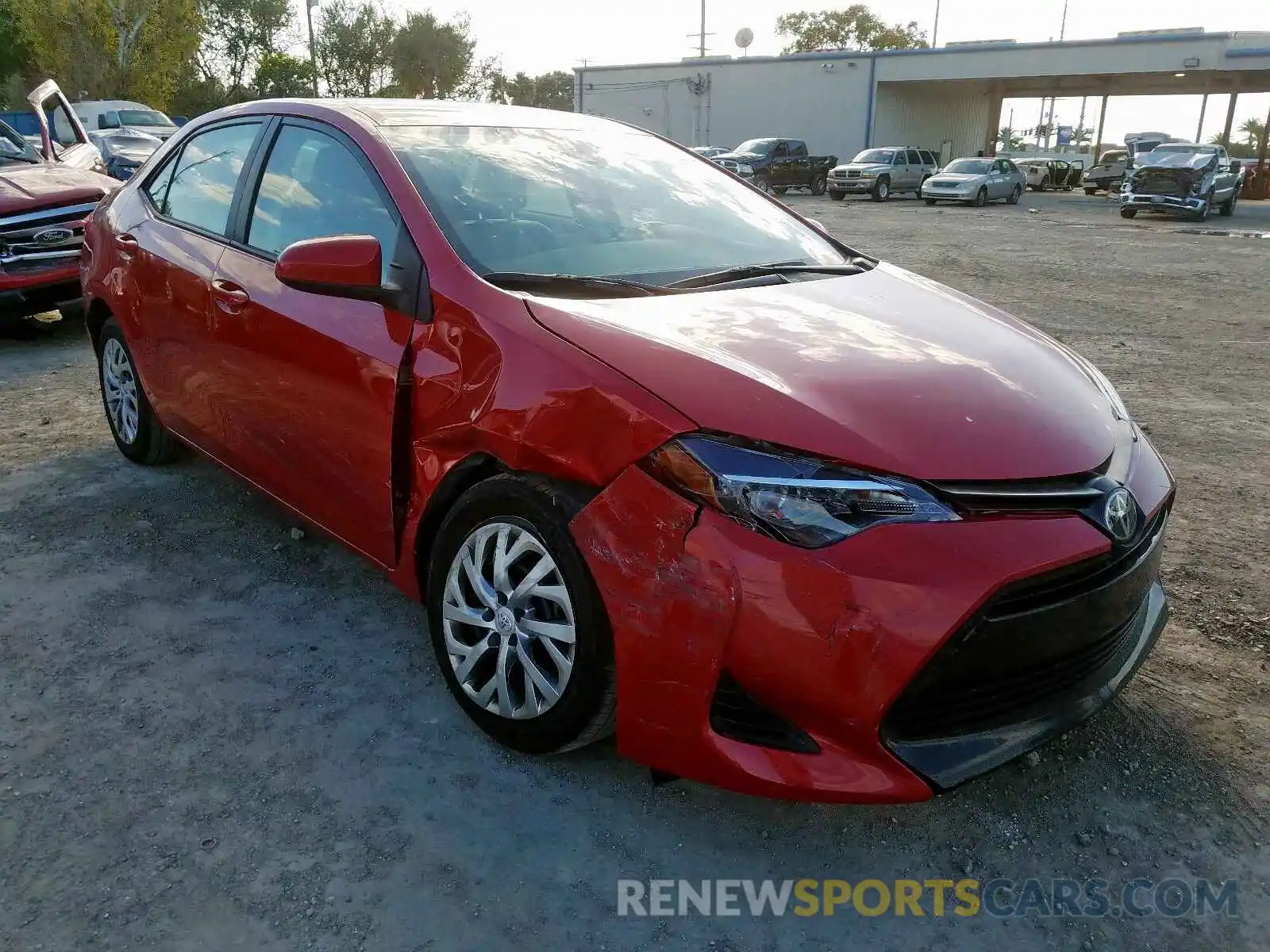 1 Photograph of a damaged car 2T1BURHE2KC186554 TOYOTA COROLLA 2019