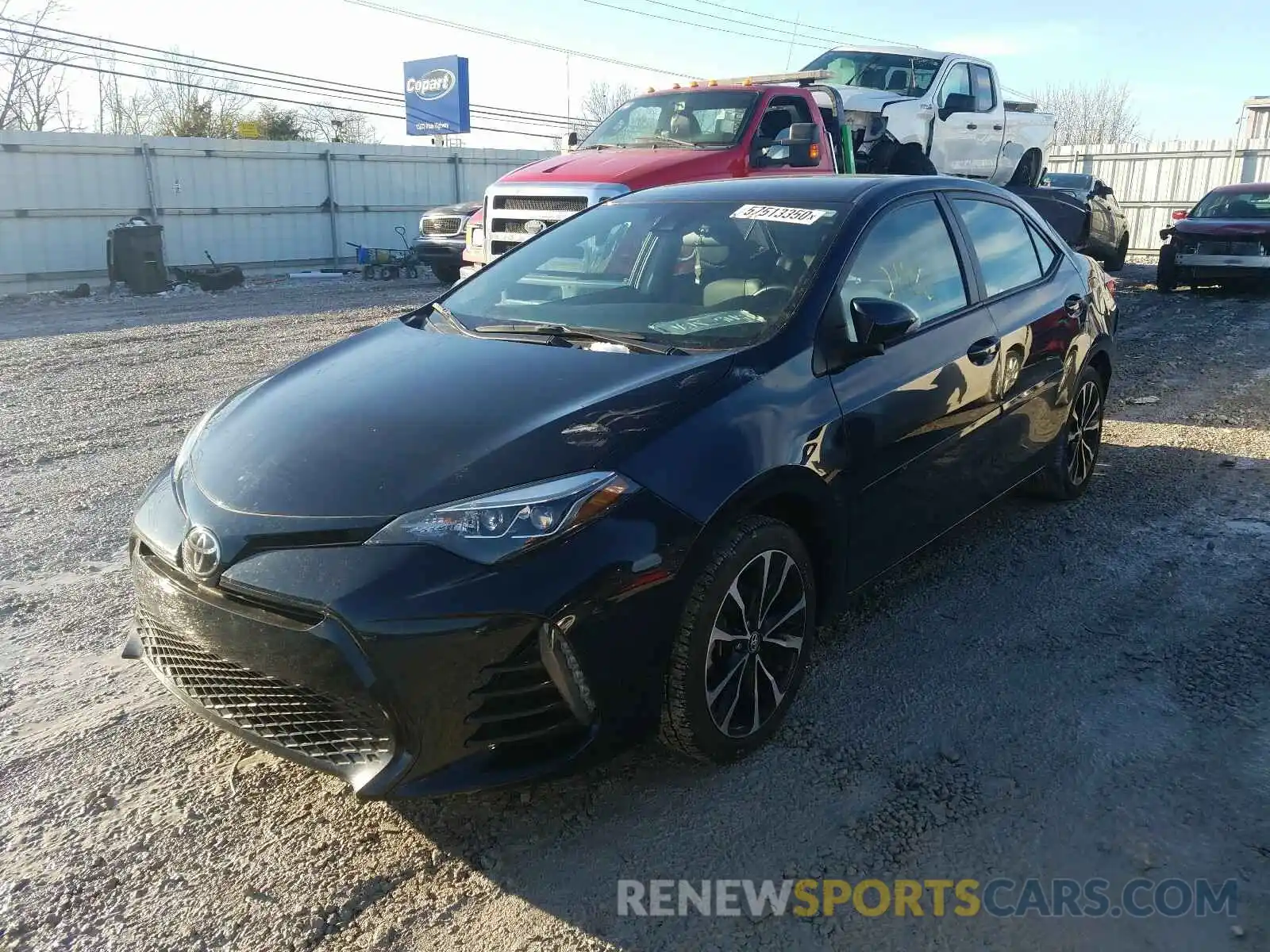 2 Photograph of a damaged car 2T1BURHE2KC186618 TOYOTA COROLLA 2019