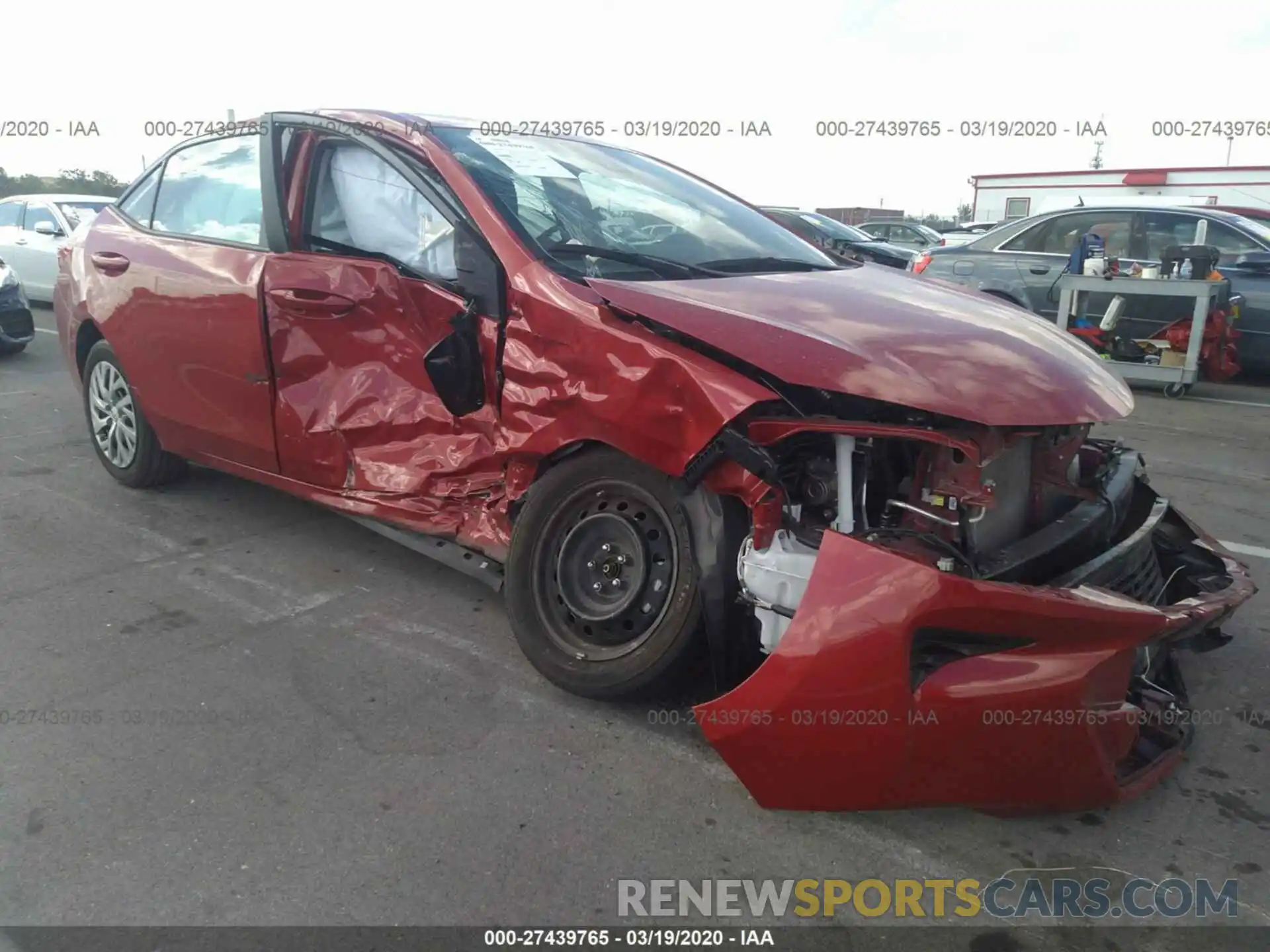 1 Фотография поврежденного автомобиля 2T1BURHE2KC186666 TOYOTA COROLLA 2019